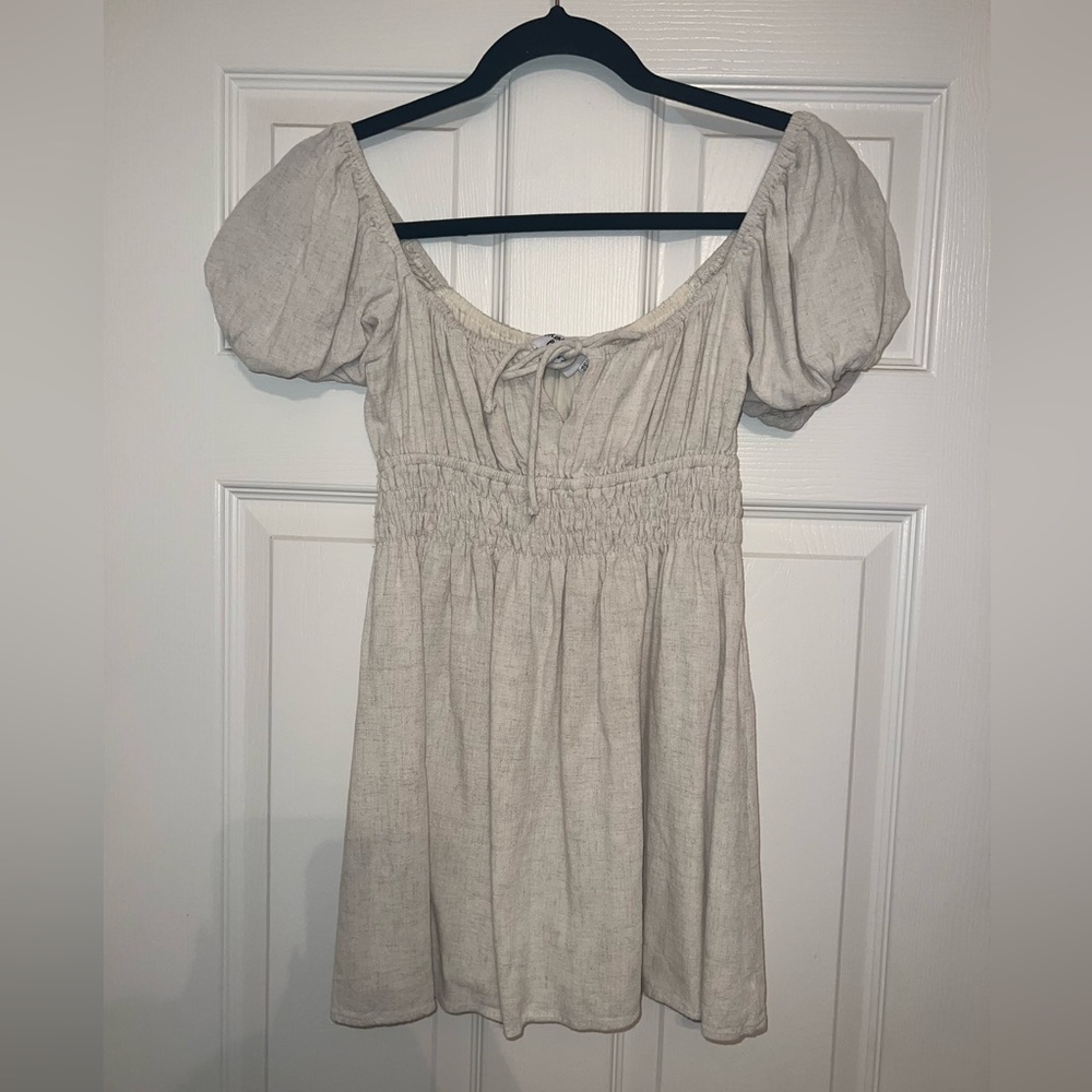 Princess Polly light beige mini dress